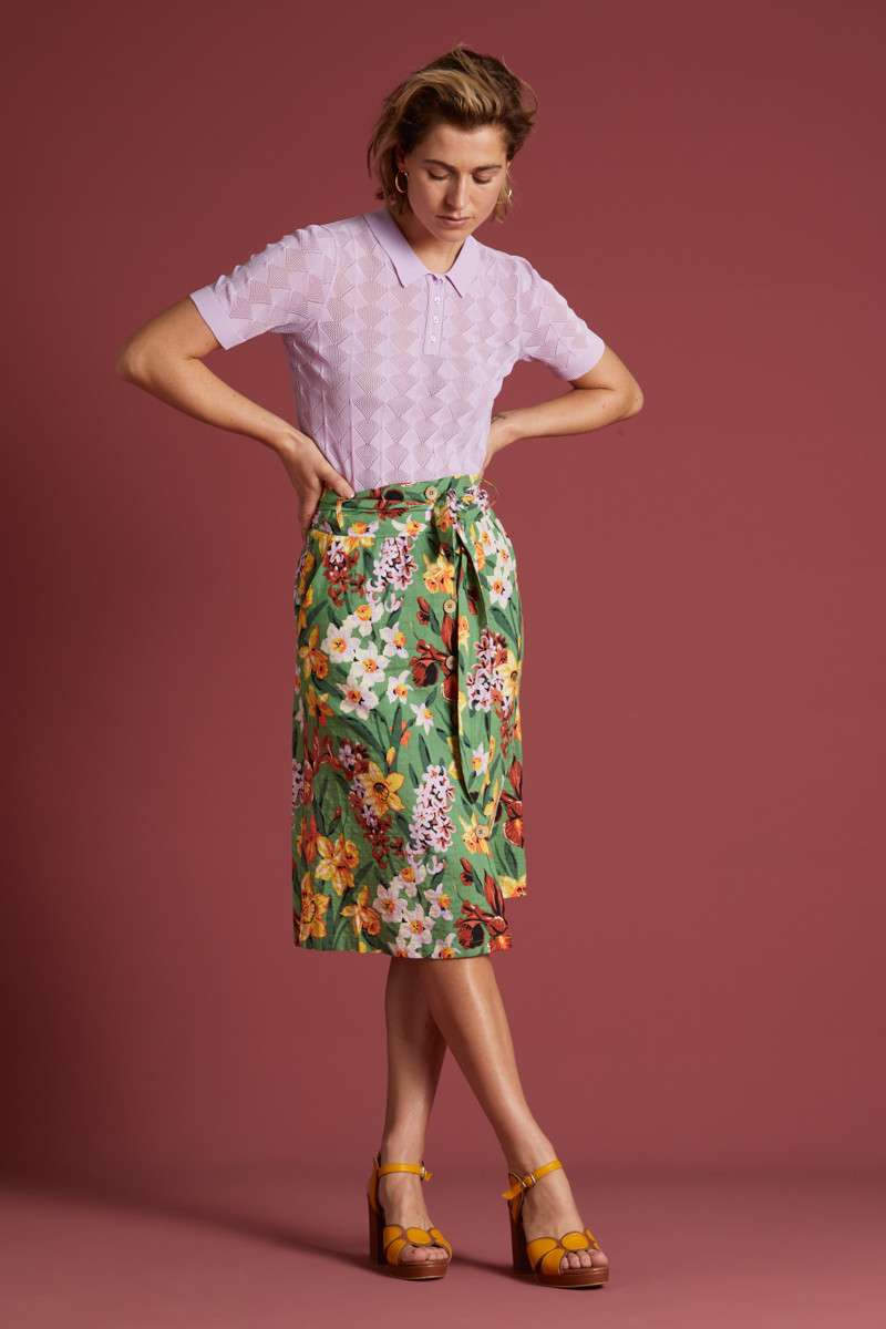 King Louie Rock Lola Button Skirt Tula, Farbe: Jungle Green King Louie Rock Lola Button Skirt Tula, Farbe: Jungle Green